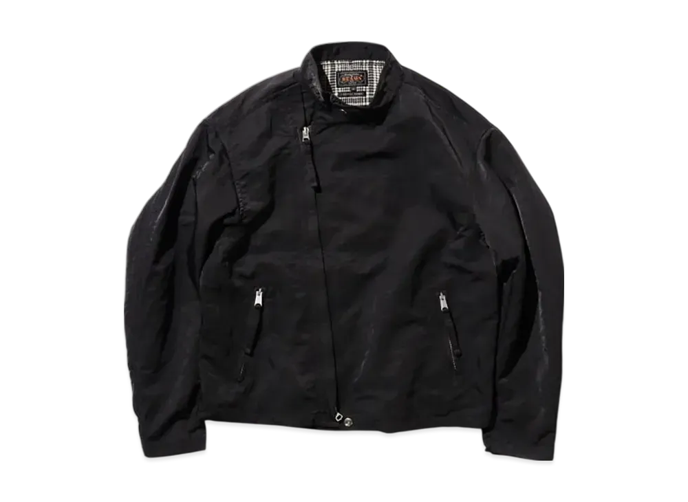 BEAMS Riders Jacket Nylon Satin "Black"