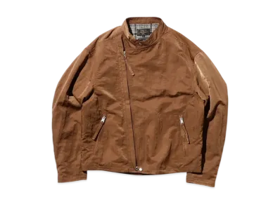 BEAMS Riders Jacket Nylon Satin "Brown"