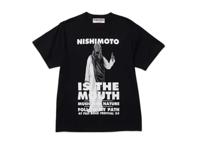 BEAMS FUJI ROCK FESTIVAL'25 NISHIMOTO IS THE MOUTH Music T-Shirt "Black"