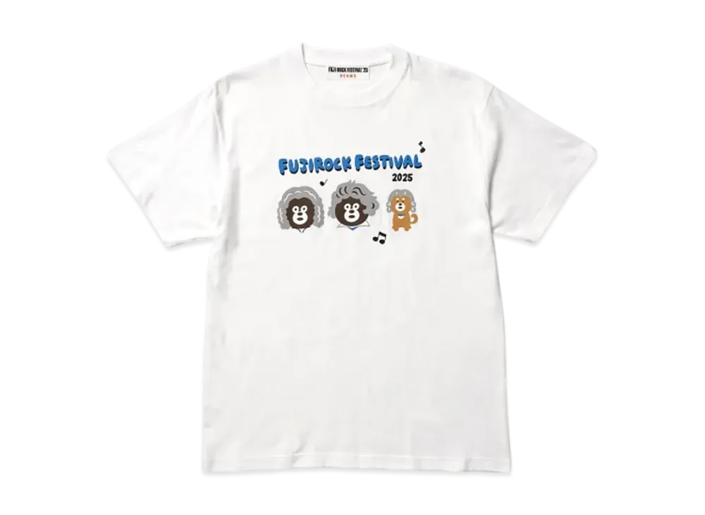 BEAMS FUJI ROCK FESTIVAL'25 The Wonderful! Design Works. Legend Bear T-Shirt "White"