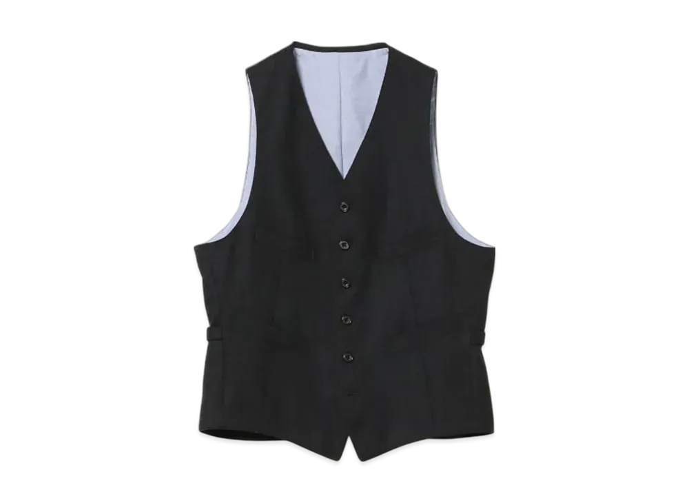 BEAMS Waistcoat Flannel "ChacoalGray"