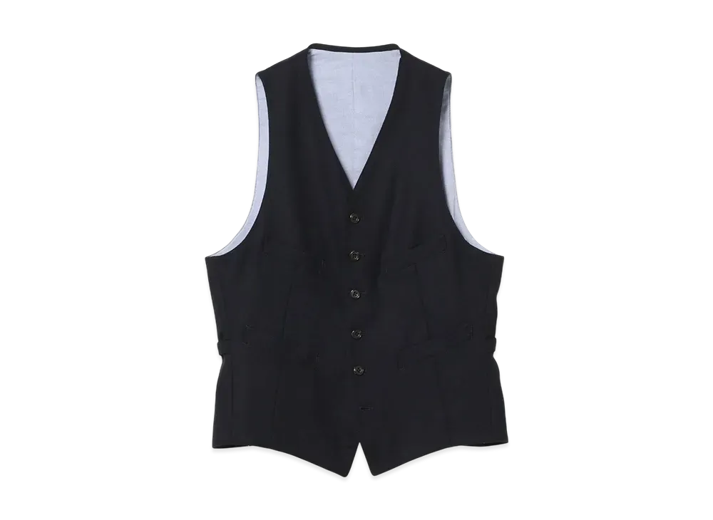BEAMS Waistcoat Flannel "Navy"