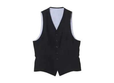 BEAMS Waistcoat Flannel "Navy"