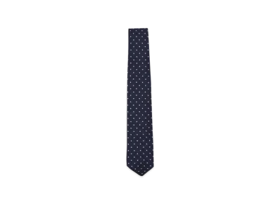 BEAMS Silk Tie Dot Print "NavyMedium"