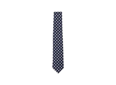 BEAMS Silk Tie Dot Print "NavyBig"