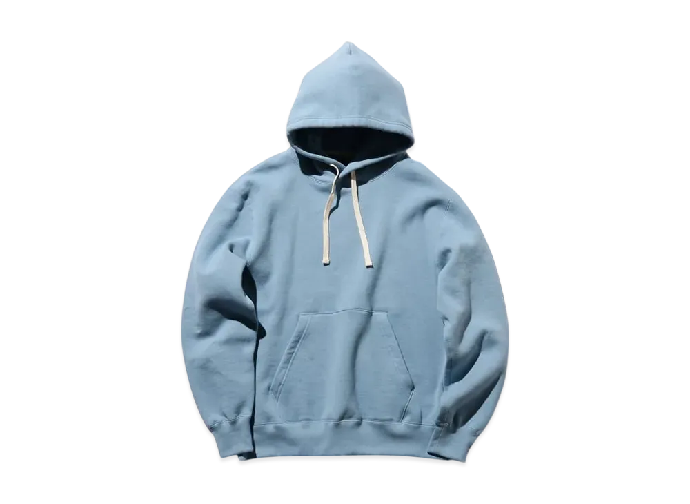 BEAMS Sweat Pullover Hoodie Raised Back "Sax"