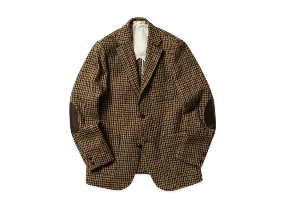 BEAMS 3B Jacket Elbow Patch Harris Tweed "Gunclub"