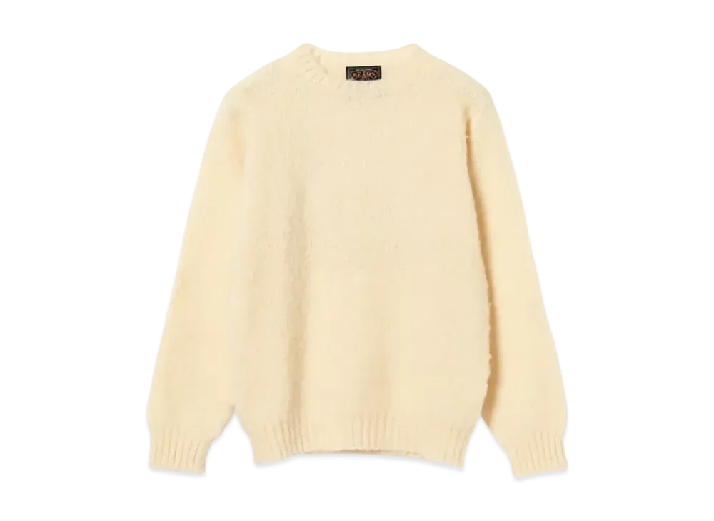 BEAMS Shetland Crew "Cream 412"