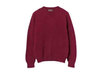BEAMS Shetland Crew "Bordeaux Mix 1834"