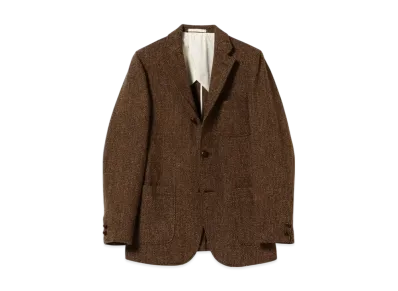 BEAMS 3B Jacket Harris Tweed "Brown"