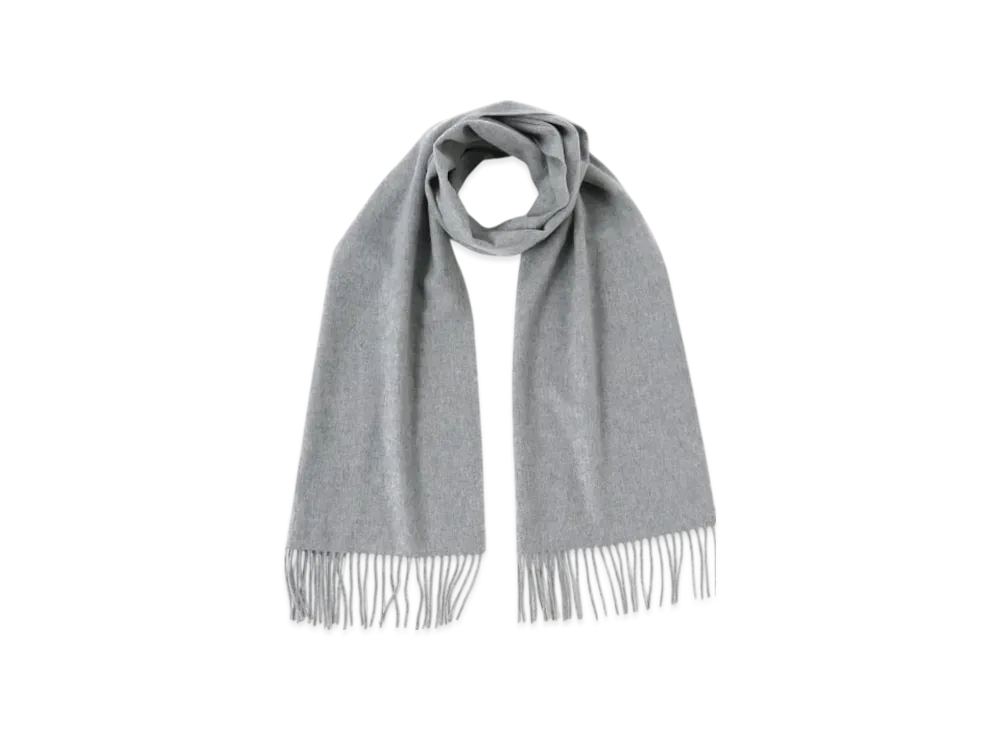 BEAMS Cashmere Scarf Solid "Gray"
