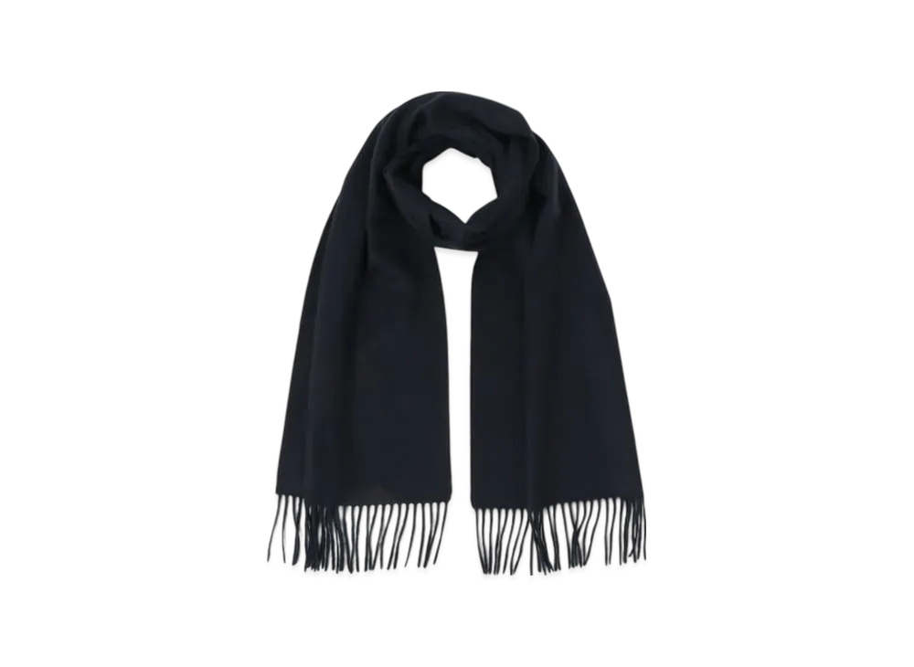 BEAMS Cashmere Scarf Solid "Navy"