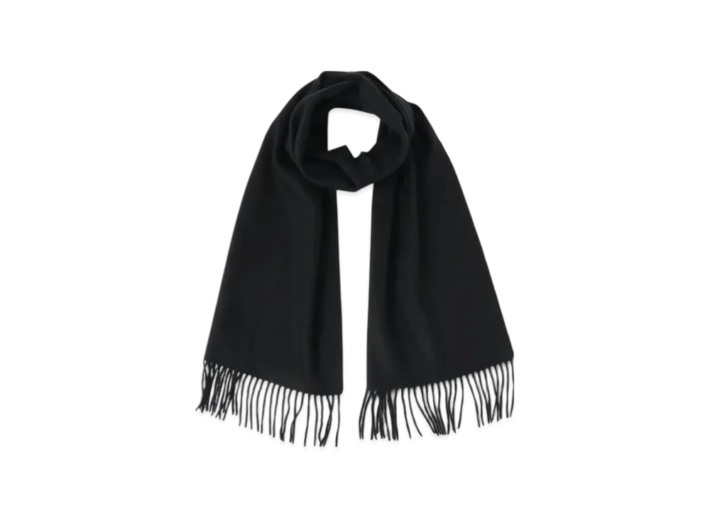 BEAMS Cashmere Scarf Solid "Black"