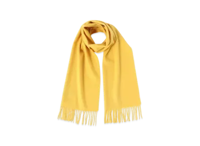 BEAMS Cashmere Scarf Solid "Yellow"