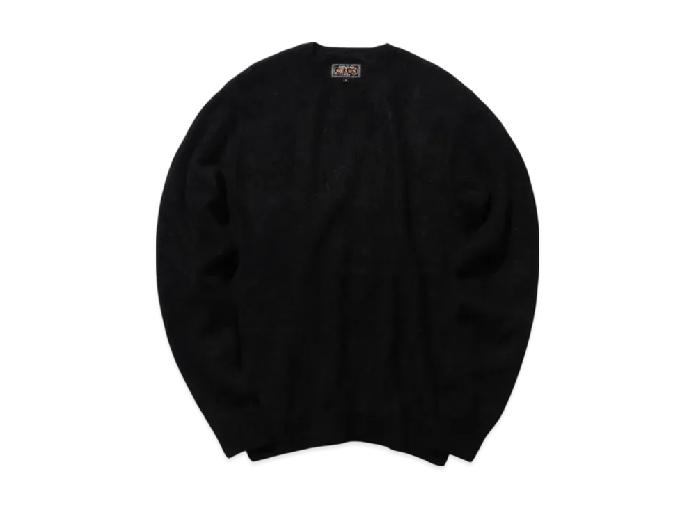 BEAMS Crew Garter Stitch 7G "Black"