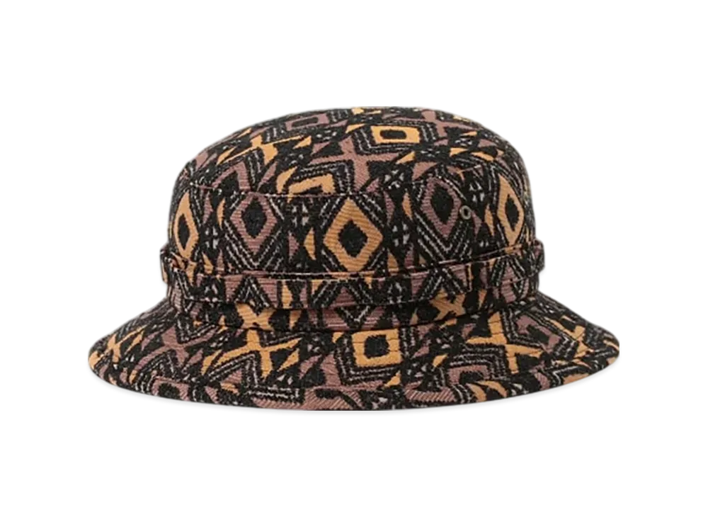 BEAMS Jungle Hat Batik Stripe Jacquard "African Batik"