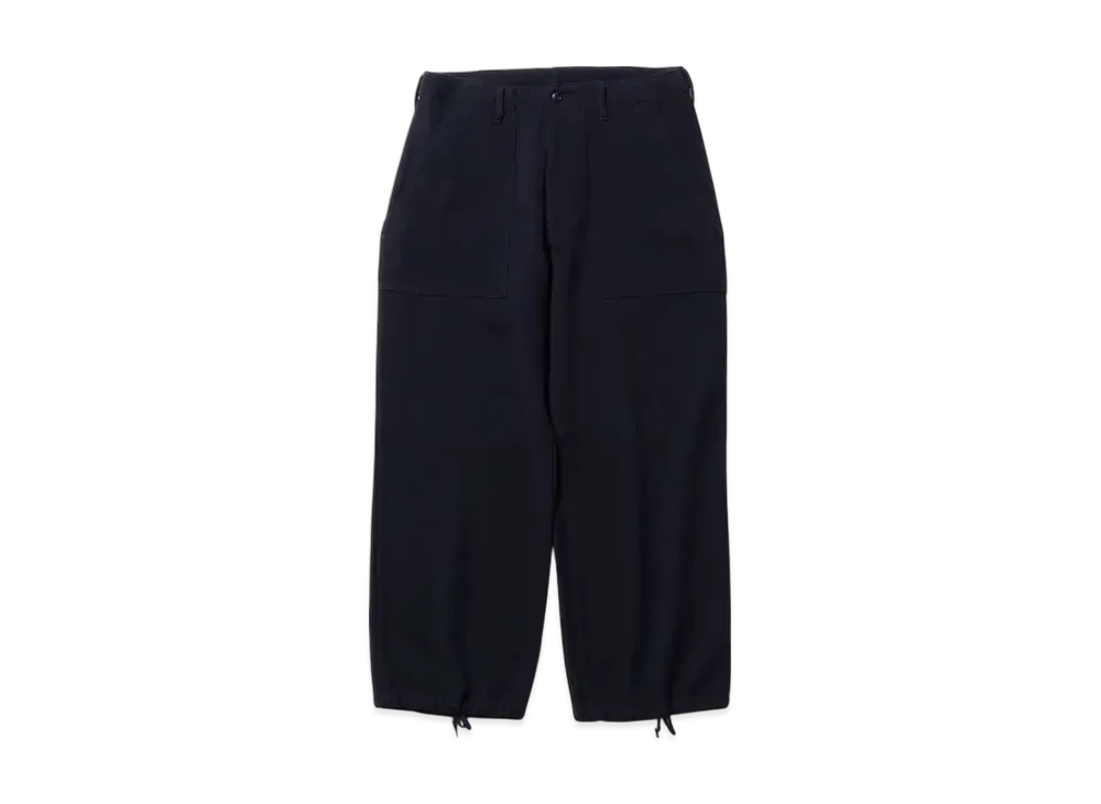BEAMS MIL Utility Trousers Wool Kersey "Navy"