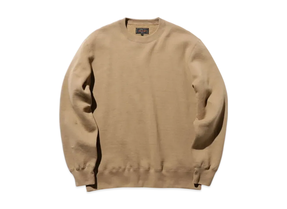 BEAMS Sweat Crew Raised Back "Khaki"