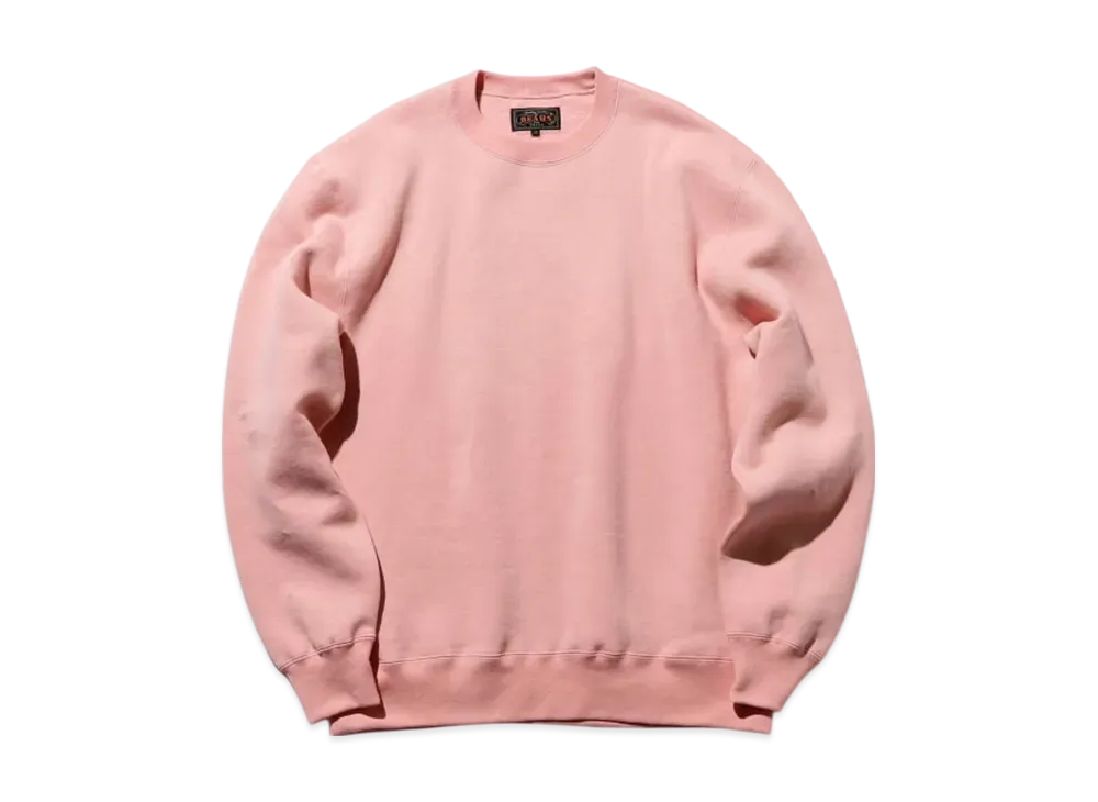 BEAMS Sweat Crew Raised Back "Pink"