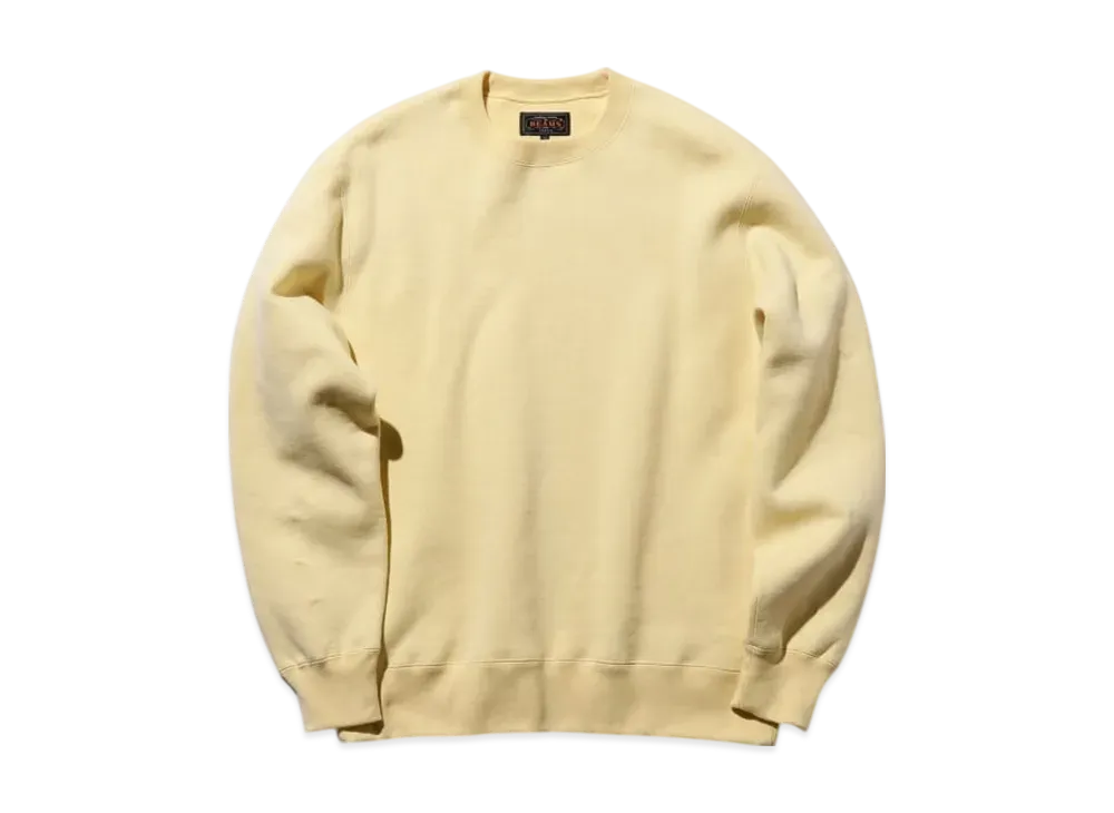 BEAMS Sweat Crew Raised Back "Cream"