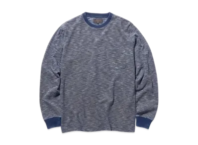 BEAMS Pocket Tee Indigo Slub Yarn "OneWash"