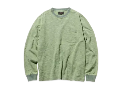 BEAMS Pocket Tee Indigo Slub Yarn "Vintage Finish"