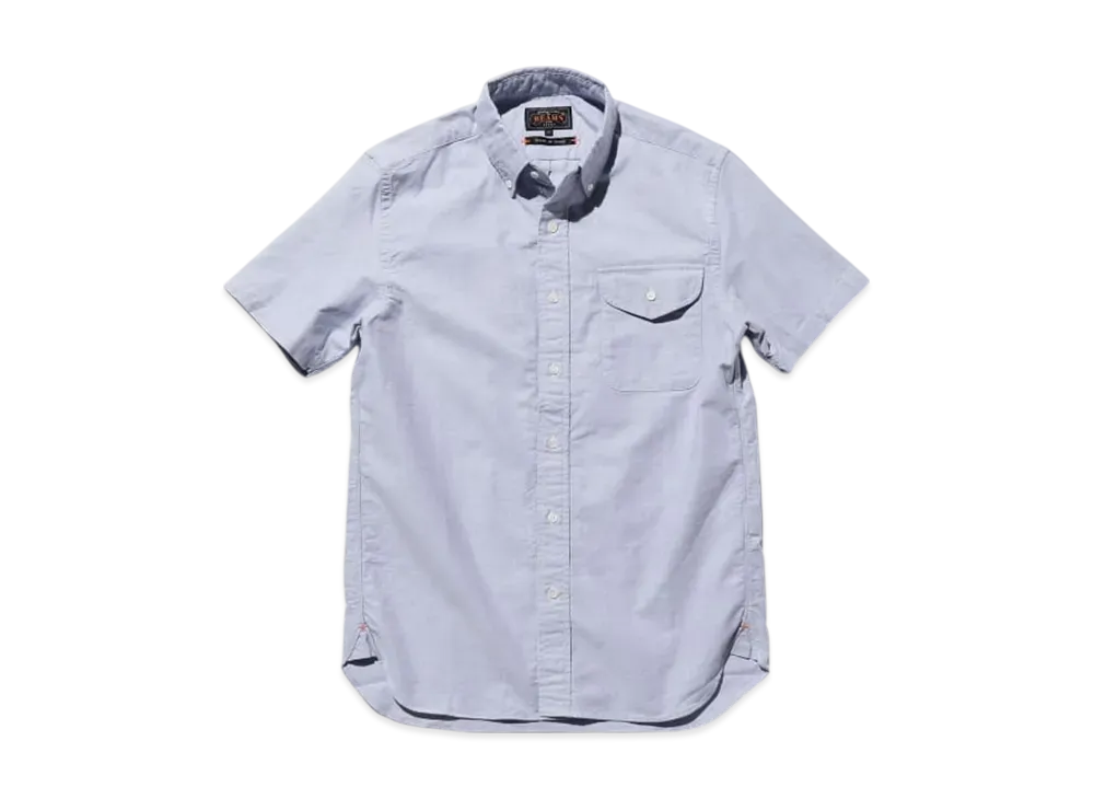 BEAMS B.D. Short Sleeve Oxford "Sax"