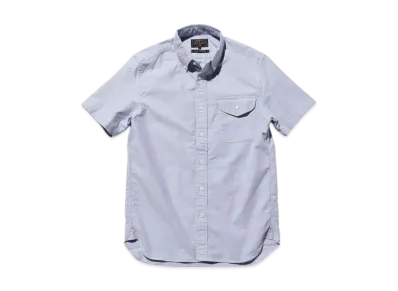 BEAMS B.D. Short Sleeve Oxford "Sax"