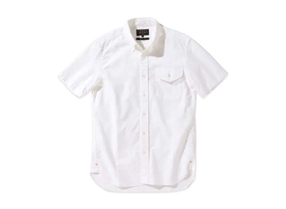 BEAMS B.D. Short Sleeve Oxford "White"