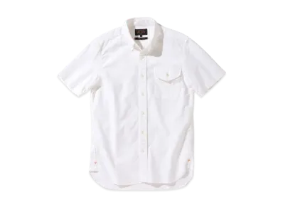 BEAMS B.D. Short Sleeve Oxford "White"