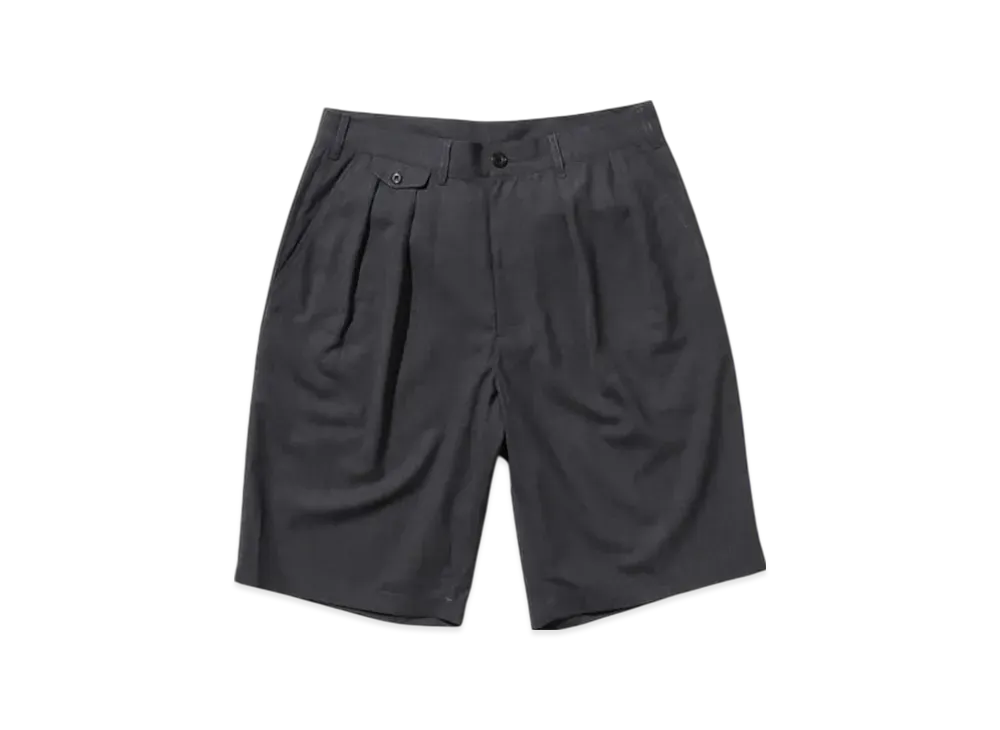 BEAMS 2 Pleats Shorts Wool Tropical "ChacoalGray"