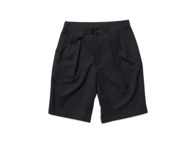 BEAMS 2 Pleats Shorts Wool Tropical "Navy"