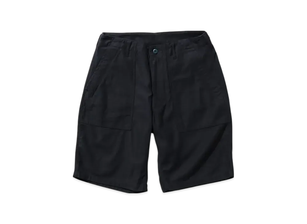 BEAMS MIL Utility Shorts Back Sateen "Navy"
