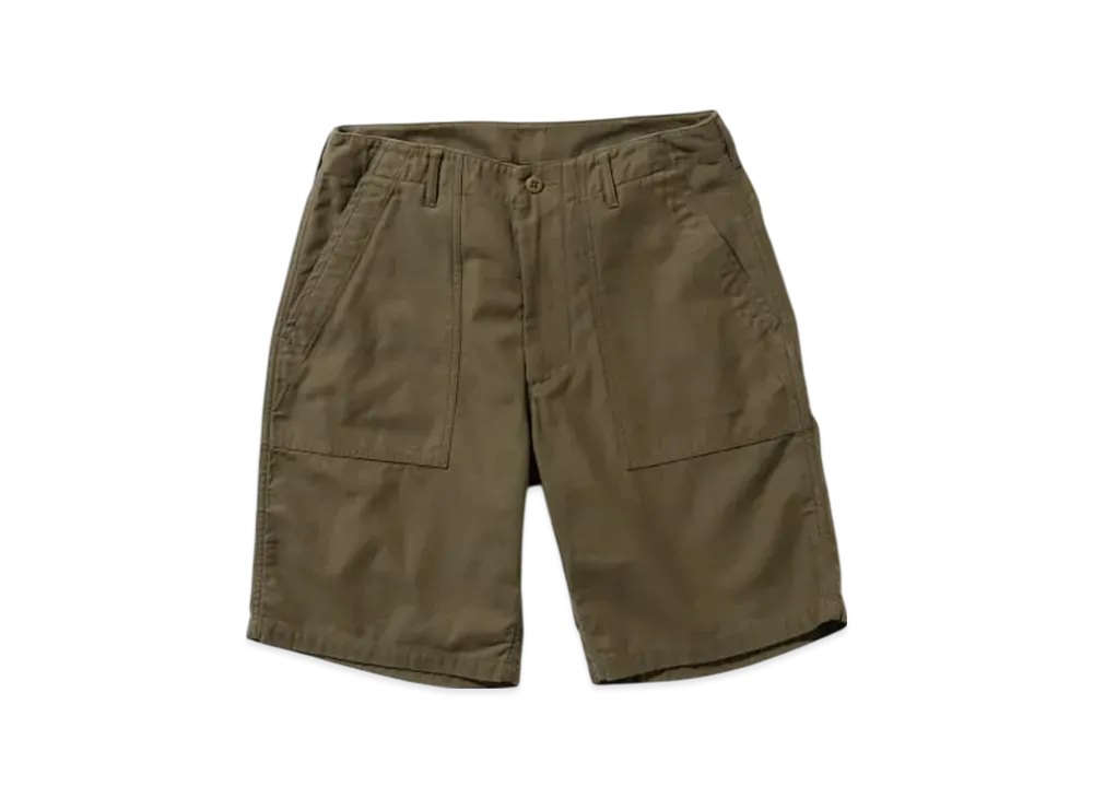 BEAMS MIL Utility Shorts Back Sateen "Brown"