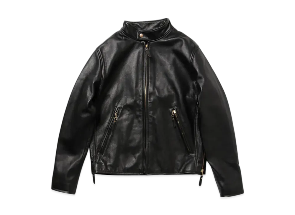 BEAMS Rider's Jacket Leather "Black"