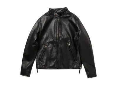 BEAMS Rider's Jacket Leather "Black"