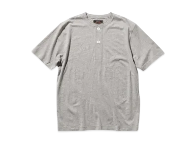 BEAMS Henley Neck Tee 30 "Gray"