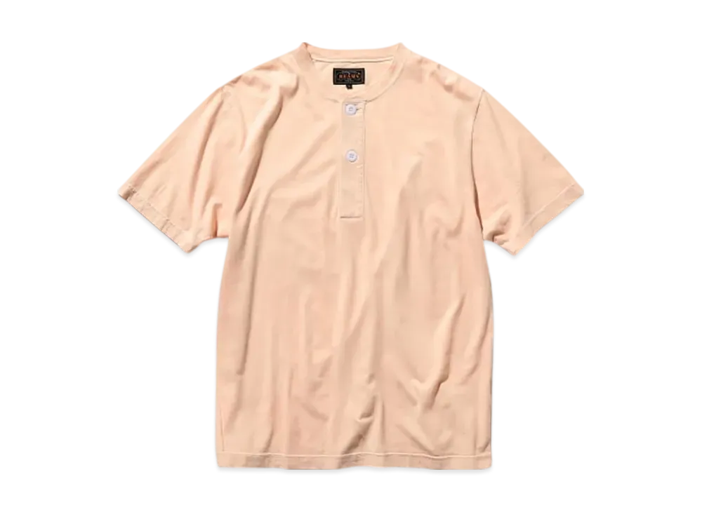 BEAMS Henley Neck Tee 30 "Pink"