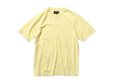 BEAMS Henley Neck Tee 30 "Yellow"