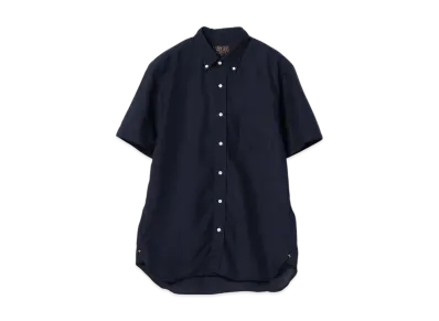 BEAMS B.D. Short Sleeve Coolmax Linen "Navy"