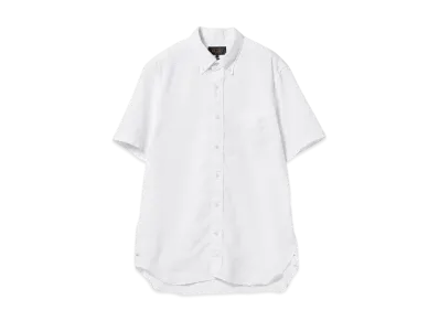 BEAMS B.D. Short Sleeve Coolmax Linen "White"