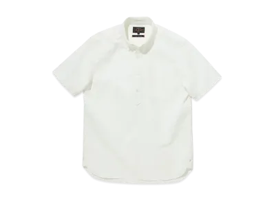 BEAMS B.D. Pullover Short Sleeve American Oxford "White"