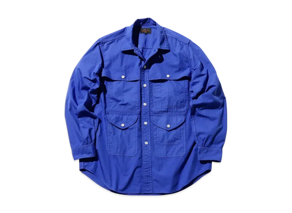 BEAMS Adventure Shirt Nylon/Cotton Ripstop "Blue"