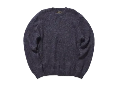 BEAMS Crew Stretch Mohair "Navy"