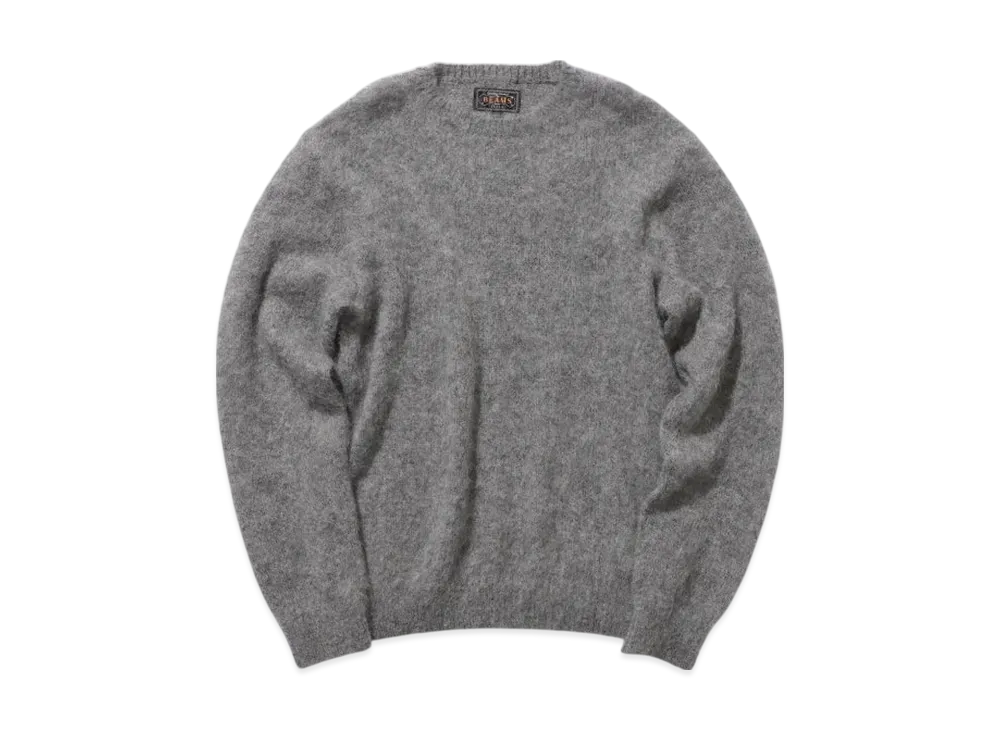 BEAMS Crew Stretch Mohair "Gray"