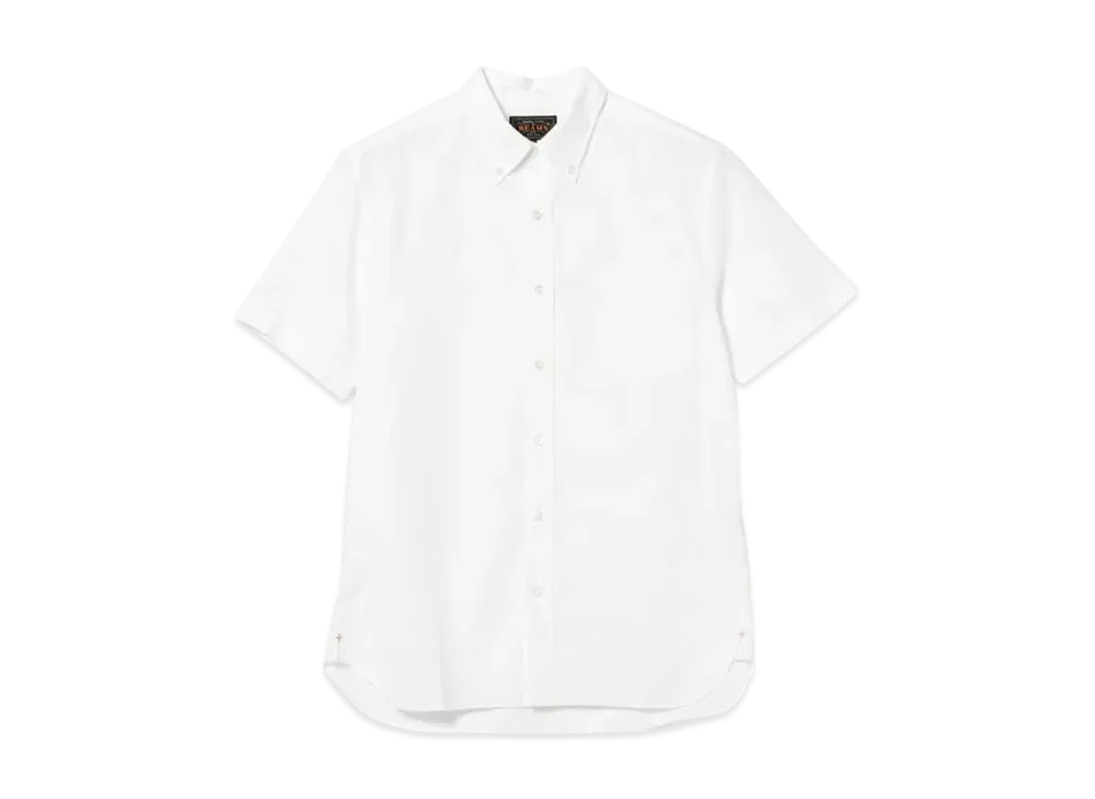 BEAMS B.D. Short Sleeve Color Broad "White"