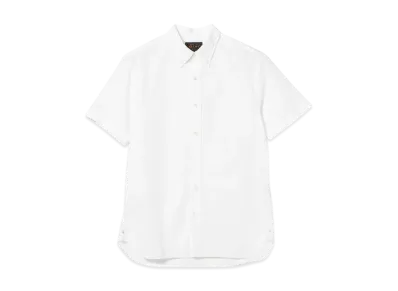 BEAMS B.D. Short Sleeve Color Broad "White"