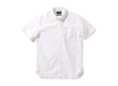BEAMS B.D. Short Sleeve Oxford Coolmax "White"