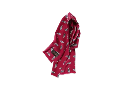 BEAMS Paisley Print Scarf "Red"