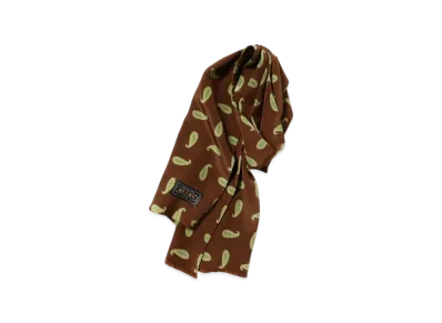 BEAMS Paisley Print Scarf "Brown"